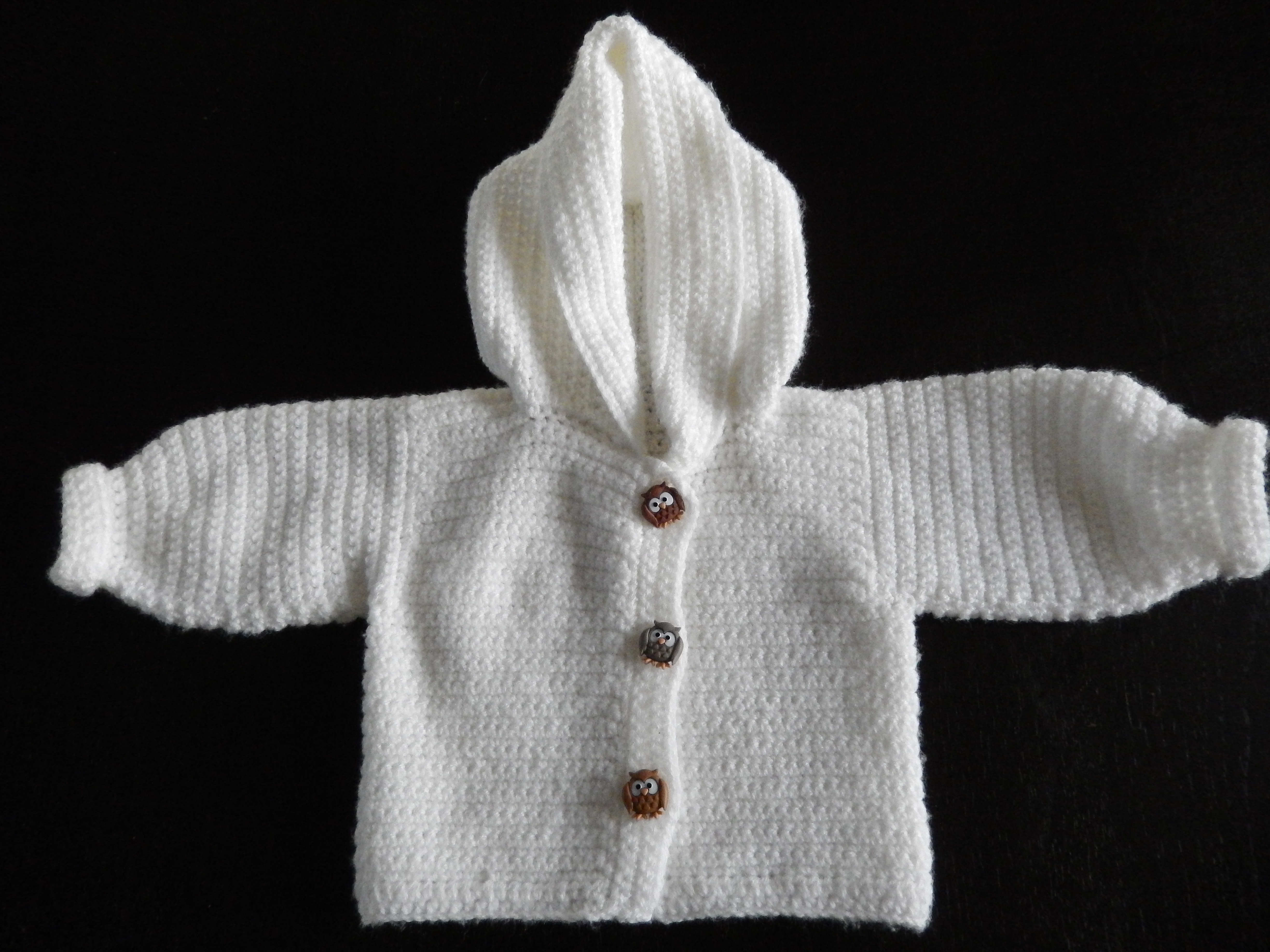 Fonkelnieuw gehaakt baby jasje met rugzakje en slofjes – Aafke van Wasbeek UV-53